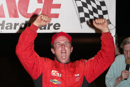 Brooks Clark celebrates first win. Photo: leif Tollitson